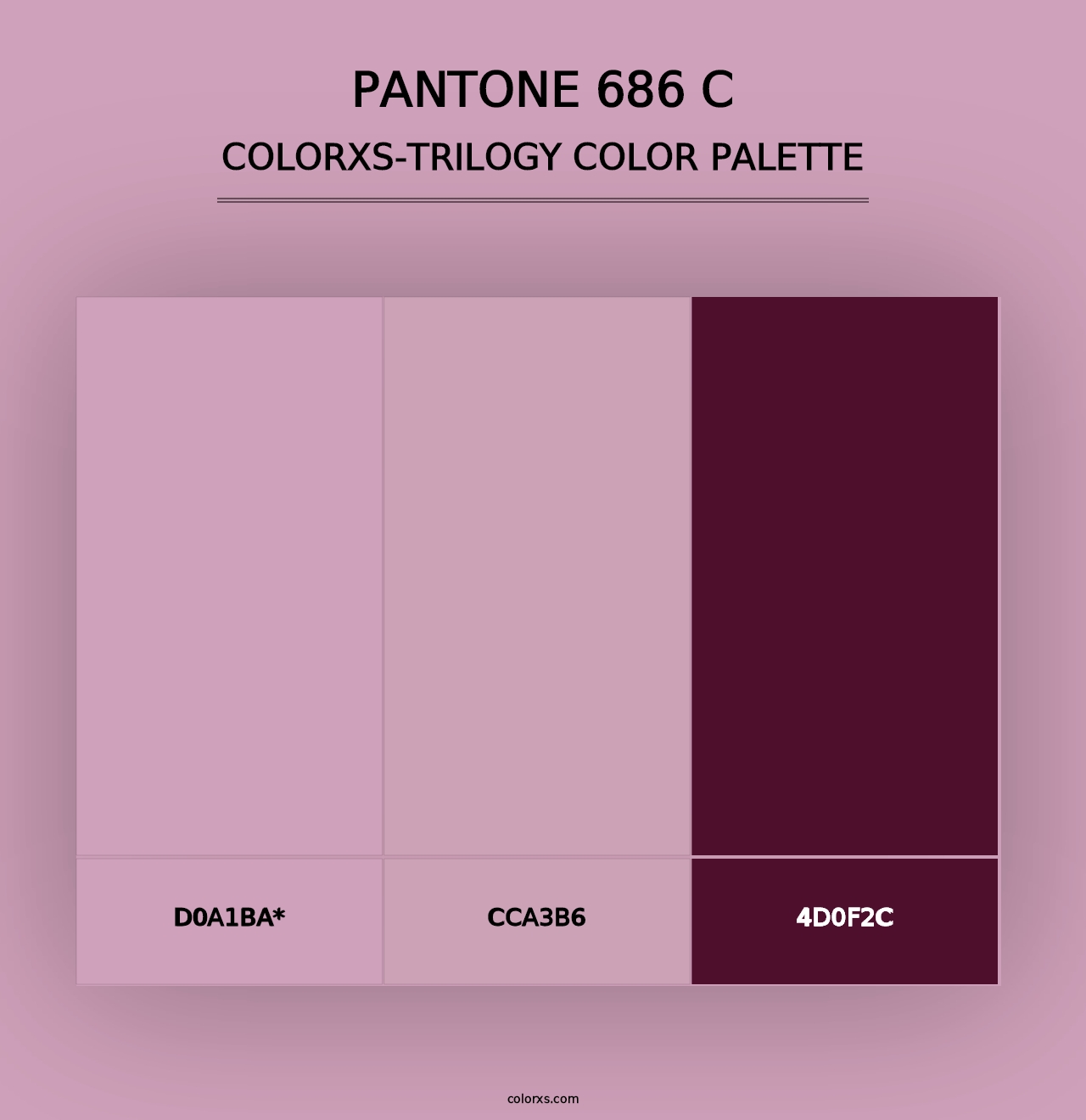 PANTONE 686 C - Colorxs Trilogy Palette