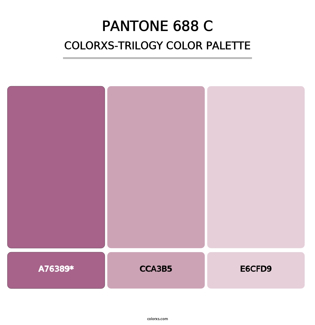 PANTONE 688 C - Colorxs Trilogy Palette