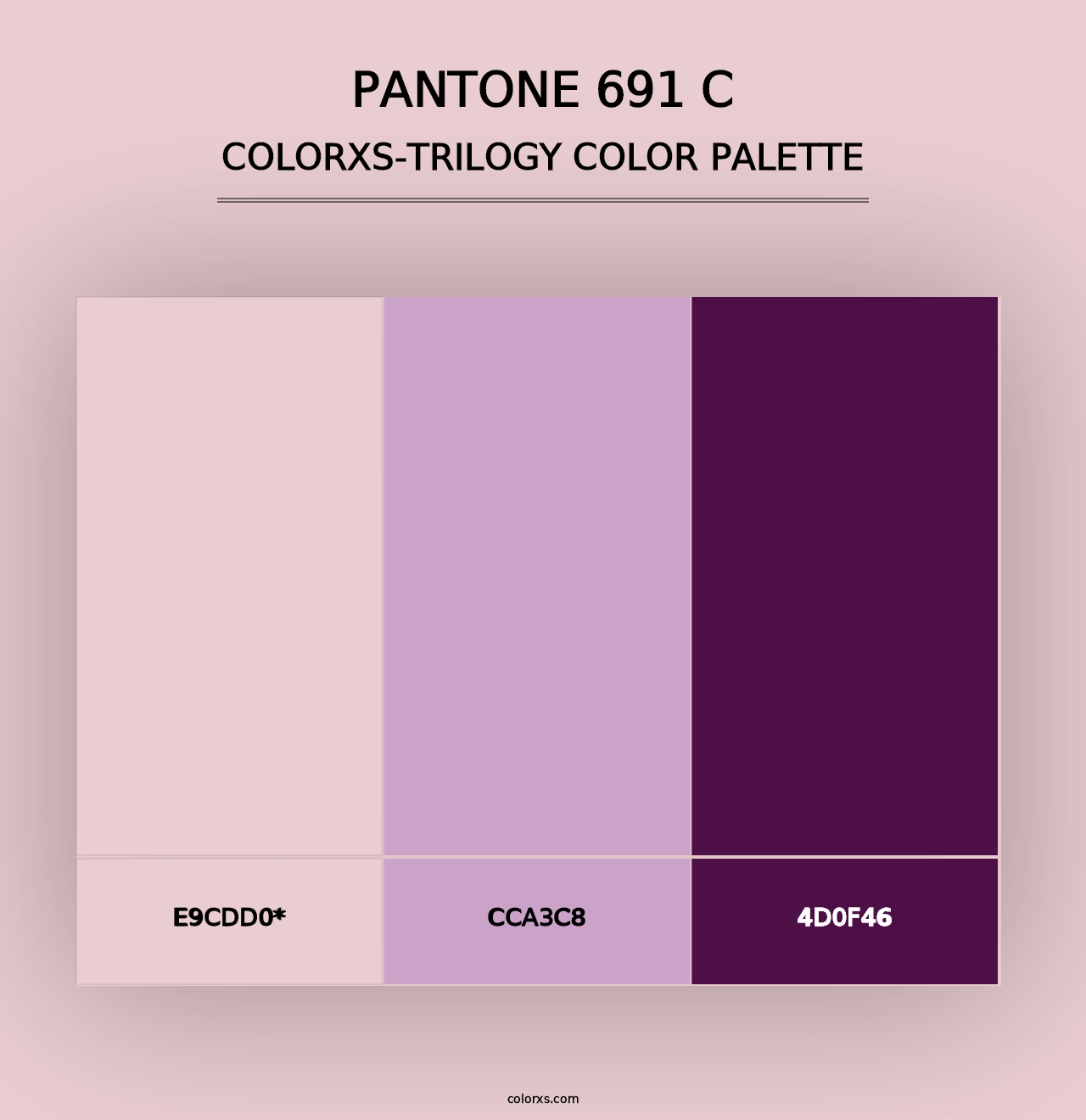 PANTONE 691 C - Colorxs Trilogy Palette