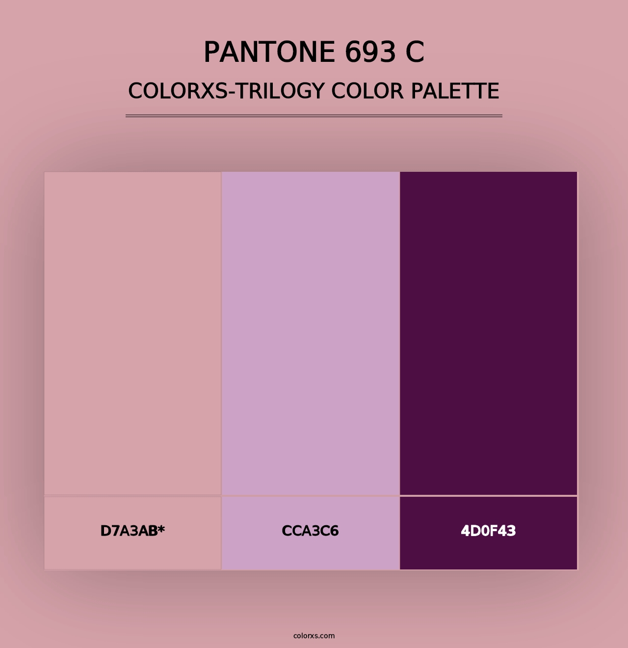 PANTONE 693 C - Colorxs Trilogy Palette