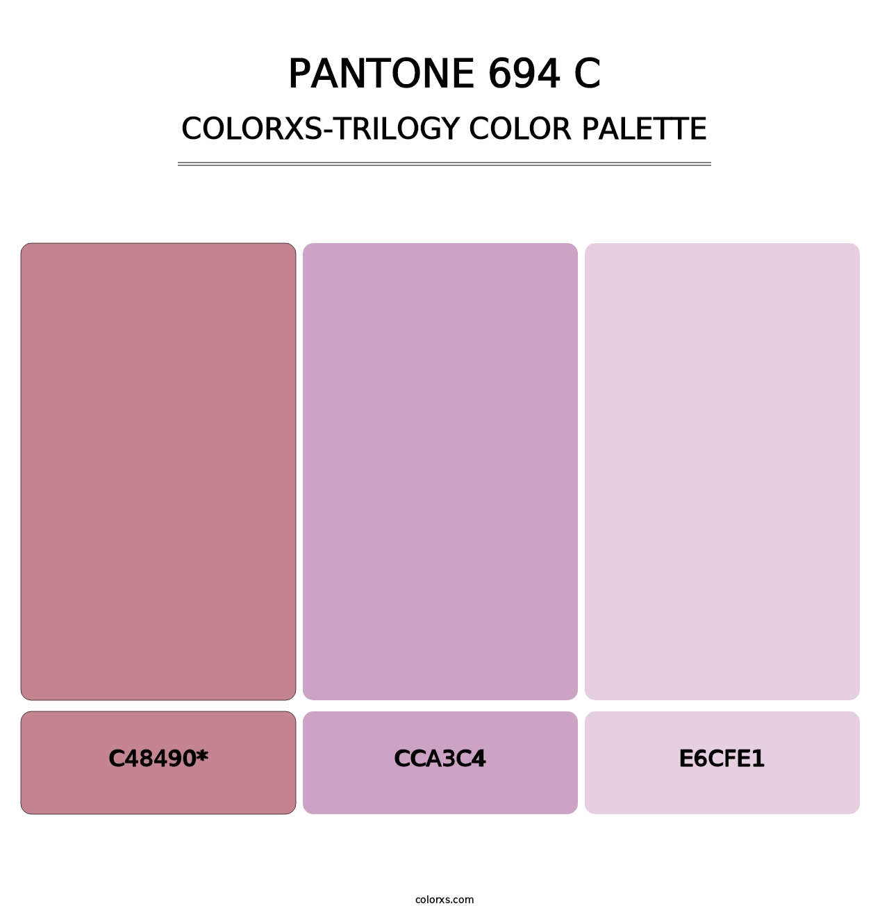 PANTONE 694 C - Colorxs Trilogy Palette