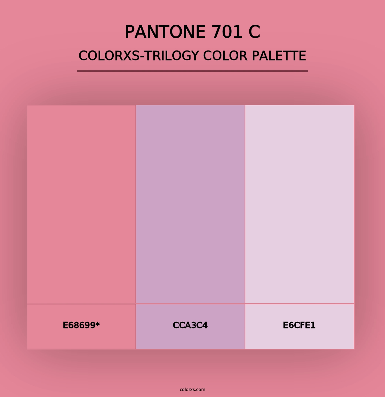 PANTONE 701 C - Colorxs Trilogy Palette