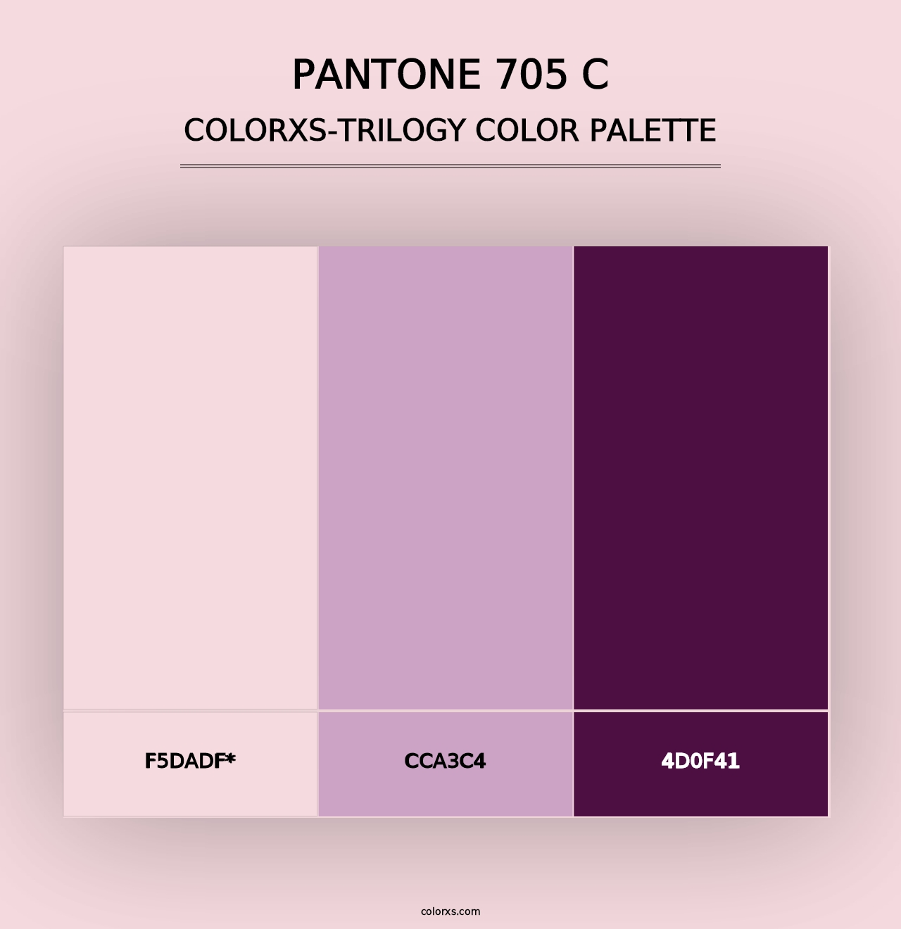 PANTONE 705 C - Colorxs Trilogy Palette