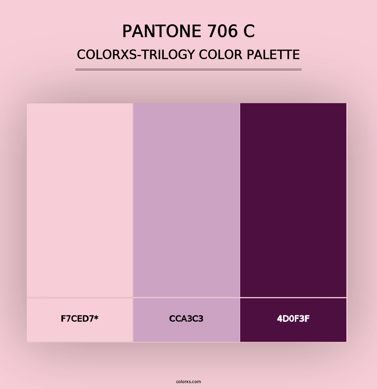 PANTONE 706 C - Colorxs Trilogy Palette