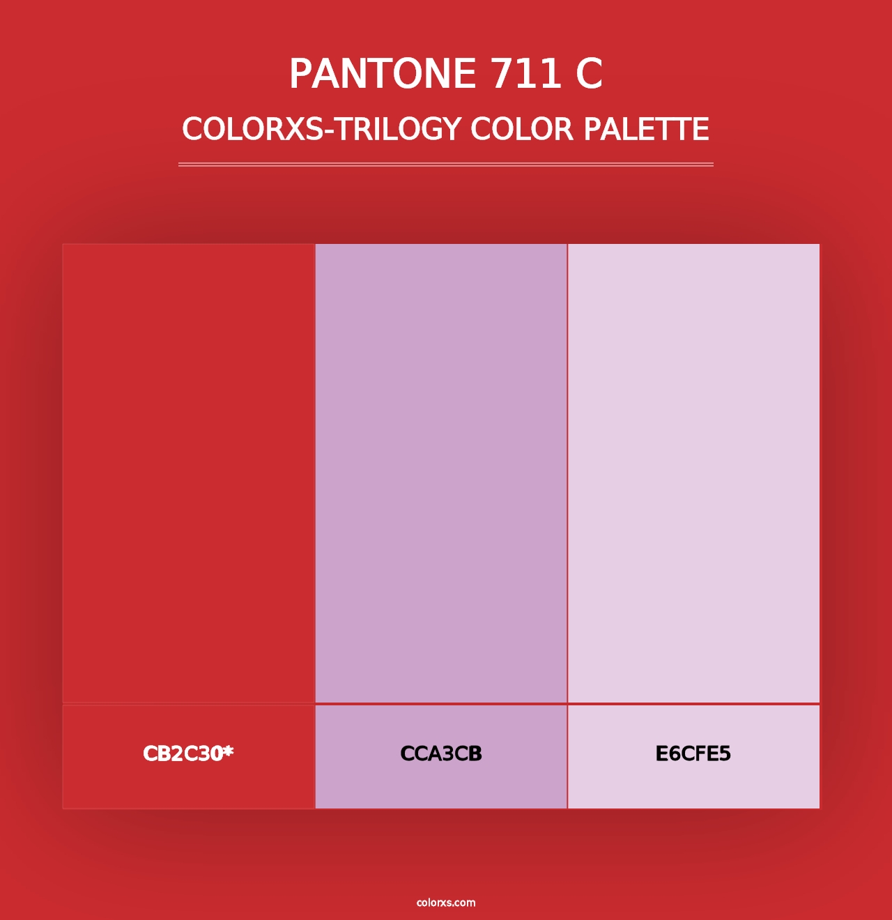 PANTONE 711 C - Colorxs Trilogy Palette