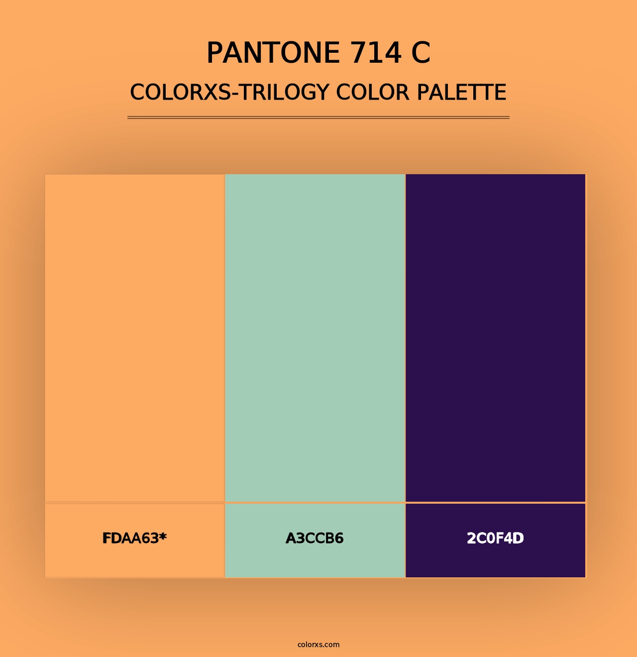 PANTONE 714 C - Colorxs Trilogy Palette