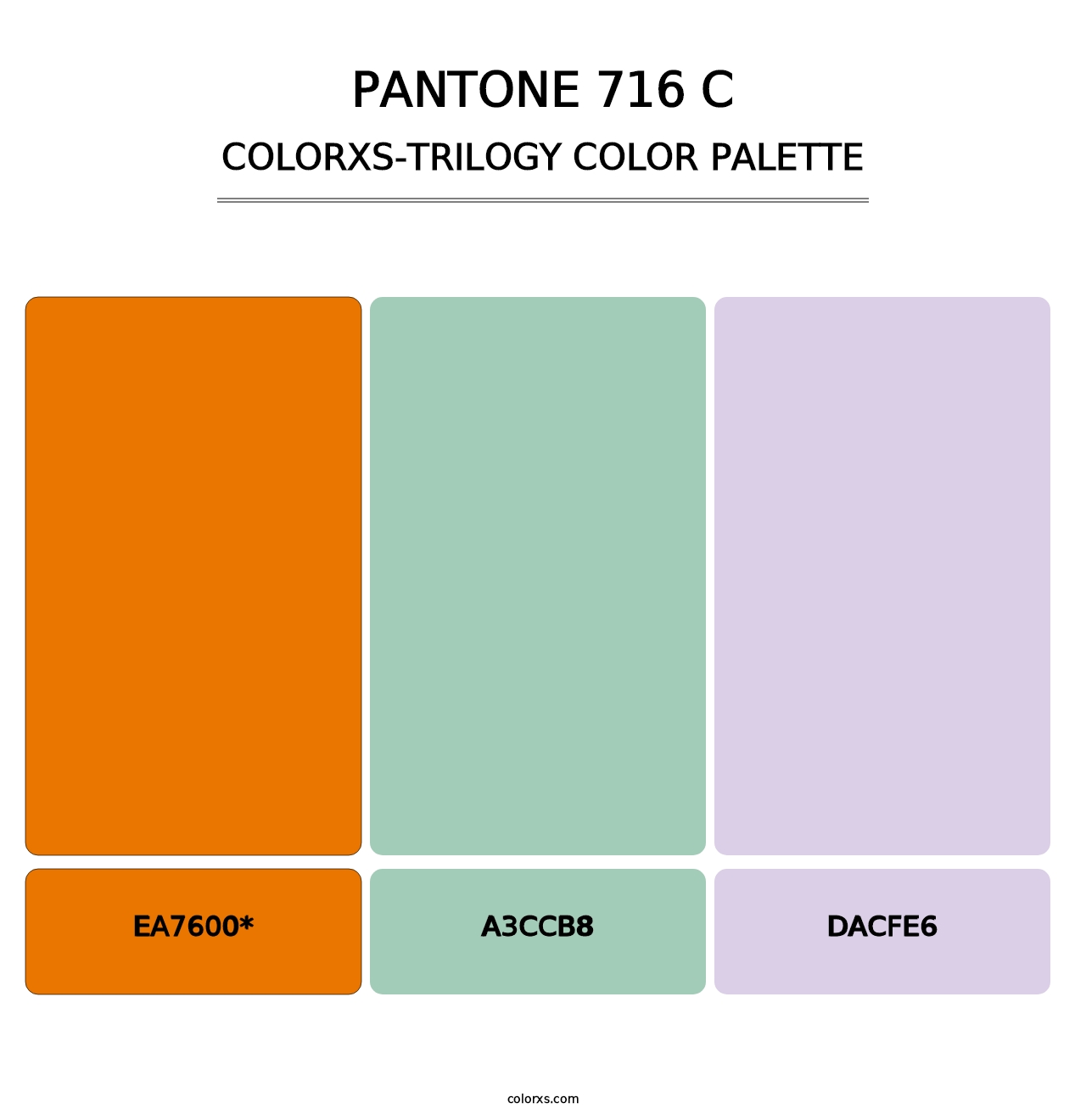 PANTONE 716 C - Colorxs Trilogy Palette