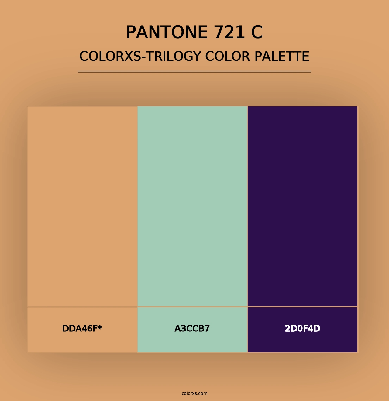 PANTONE 721 C - Colorxs Trilogy Palette