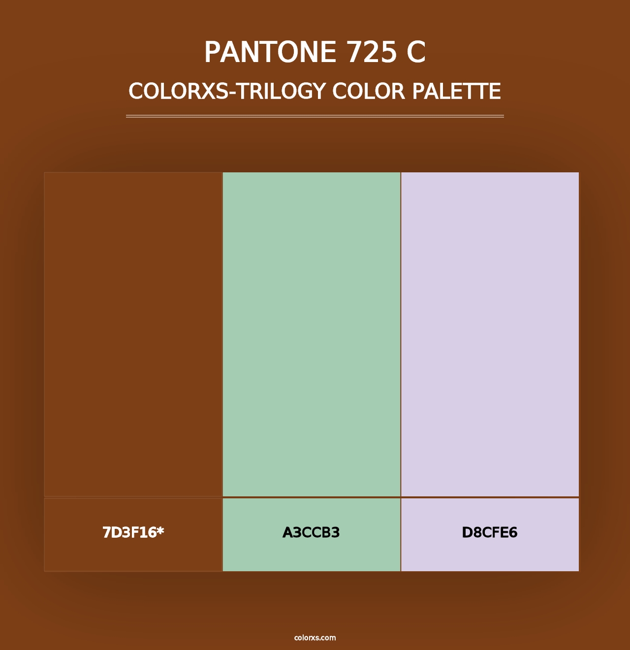 PANTONE 725 C - Colorxs Trilogy Palette