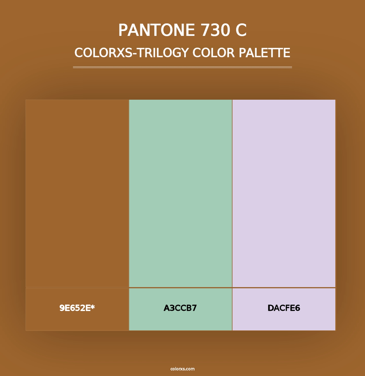 PANTONE 730 C - Colorxs Trilogy Palette