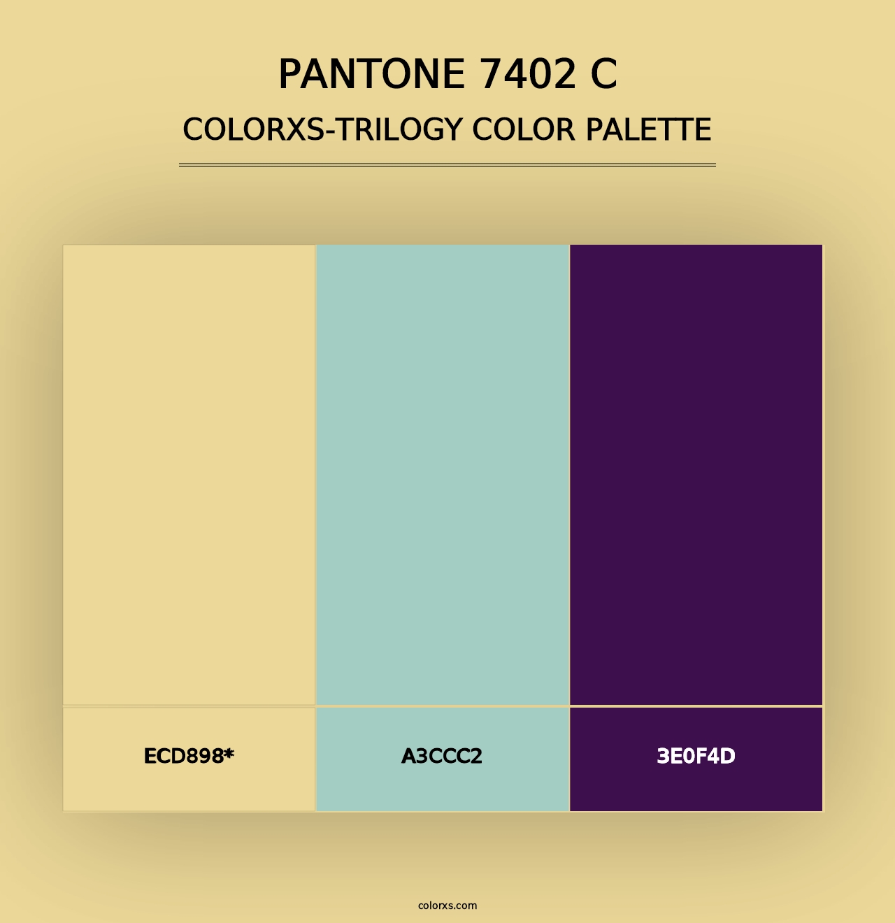 PANTONE 7402 C - Colorxs Trilogy Palette