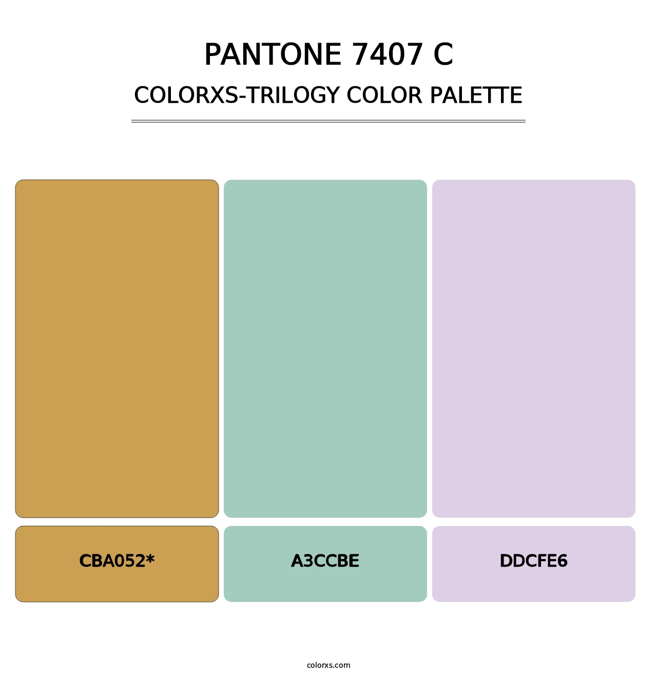 PANTONE 7407 C - Colorxs Trilogy Palette