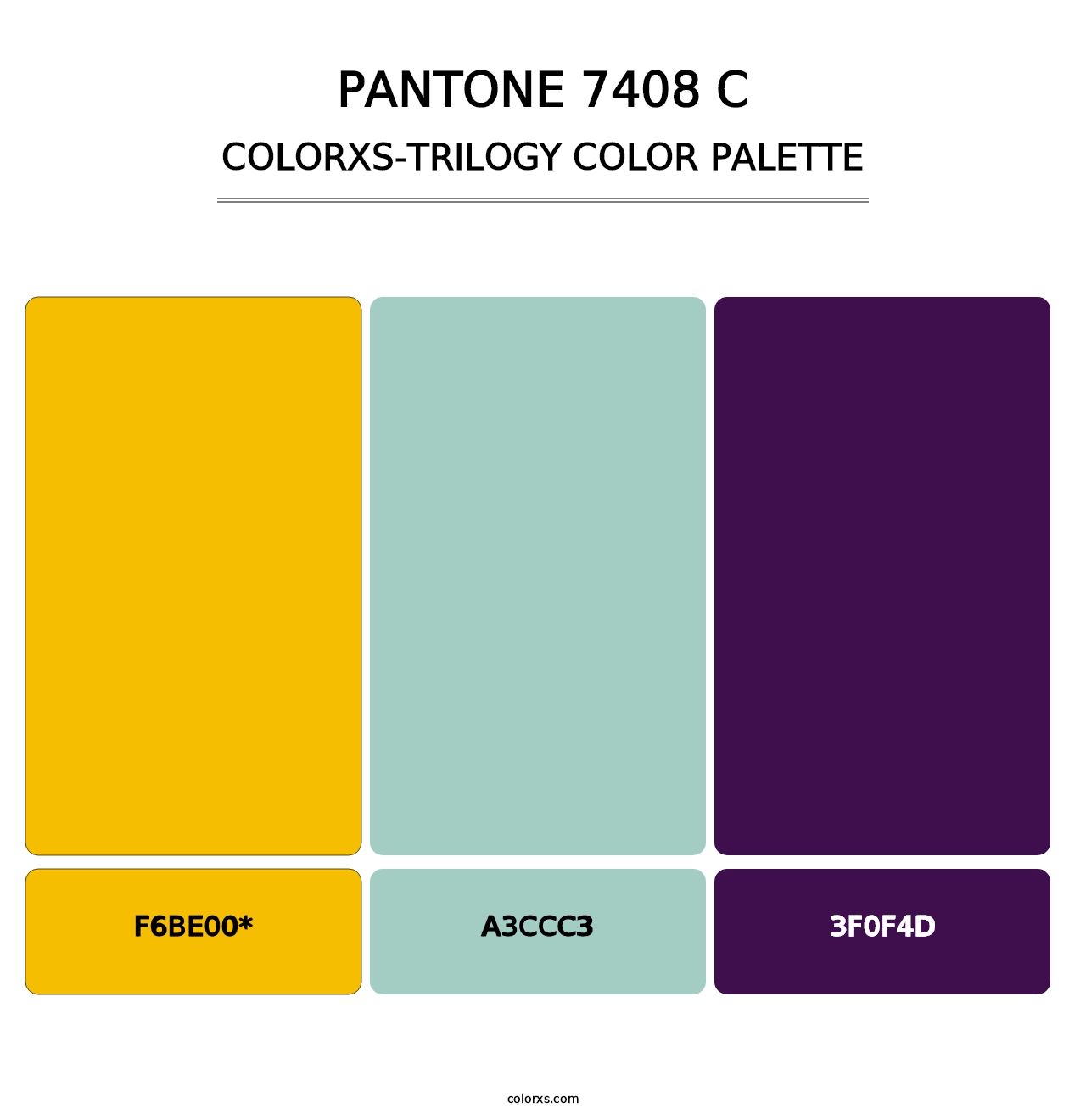 PANTONE 7408 C - Colorxs Trilogy Palette