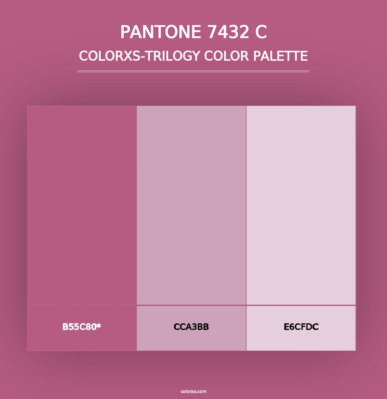 PANTONE 7432 C - Colorxs Trilogy Palette