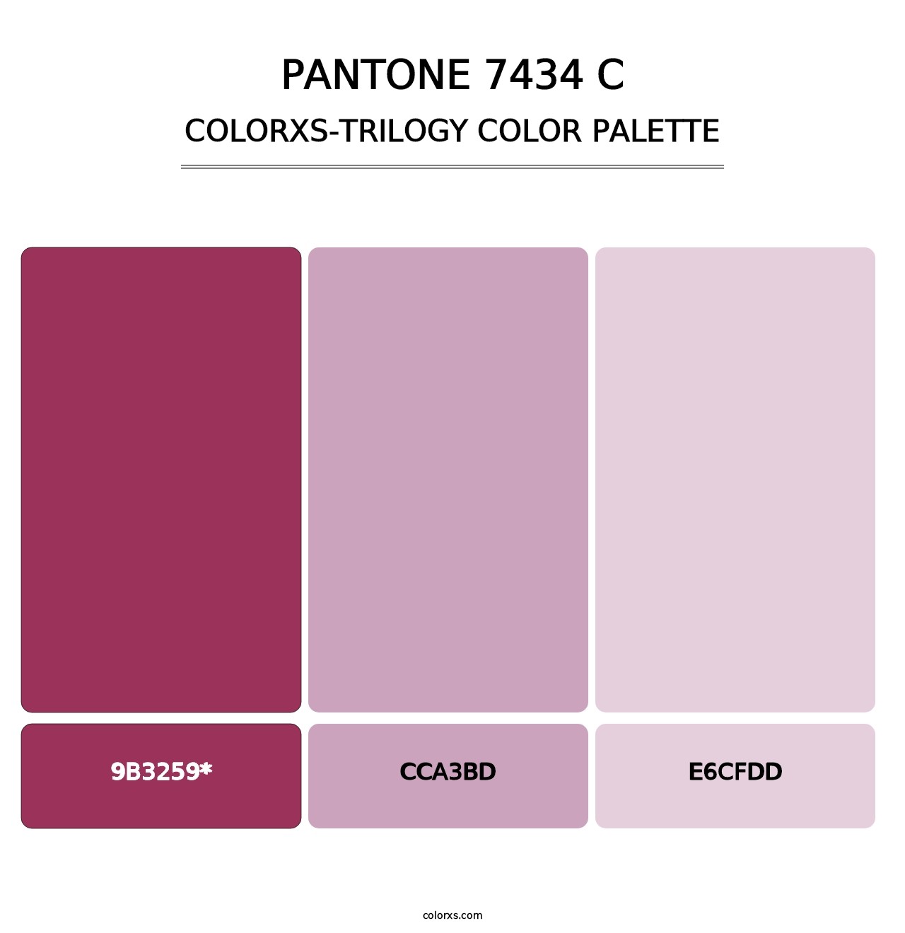 PANTONE 7434 C - Colorxs Trilogy Palette