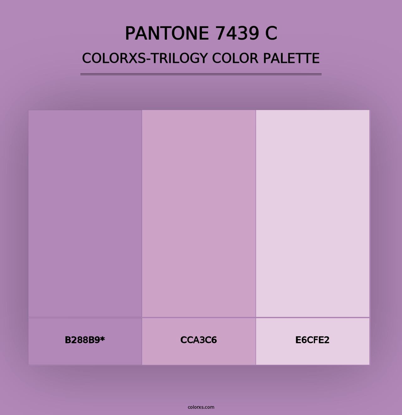 PANTONE 7439 C - Colorxs Trilogy Palette