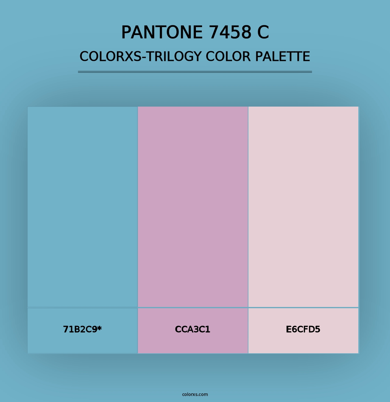 PANTONE 7458 C - Colorxs Trilogy Palette