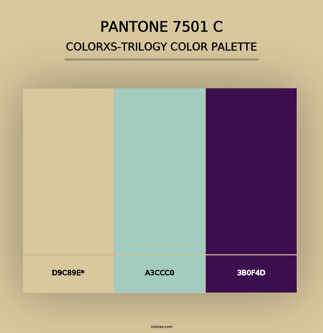 PANTONE 7501 C - Colorxs Trilogy Palette