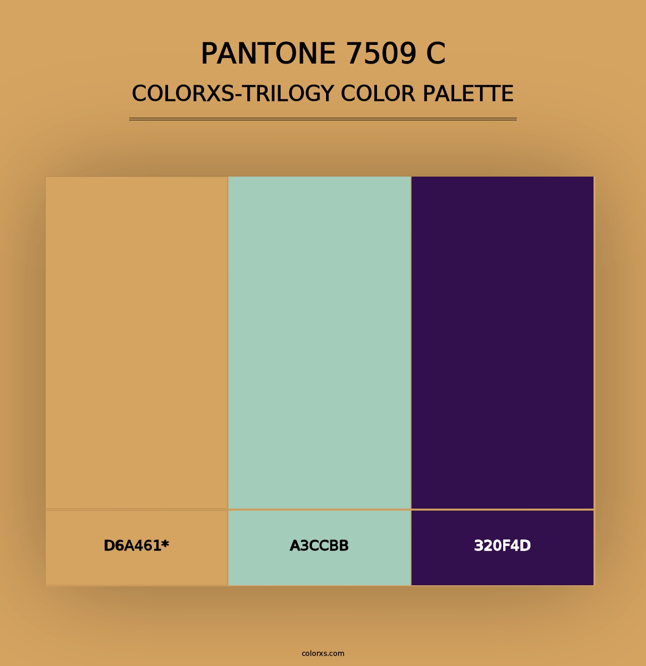 PANTONE 7509 C - Colorxs Trilogy Palette