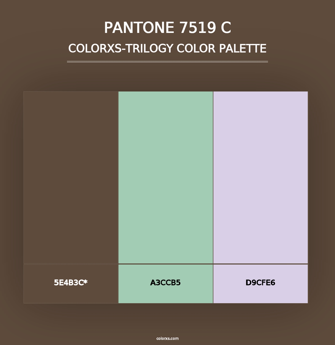 PANTONE 7519 C - Colorxs Trilogy Palette