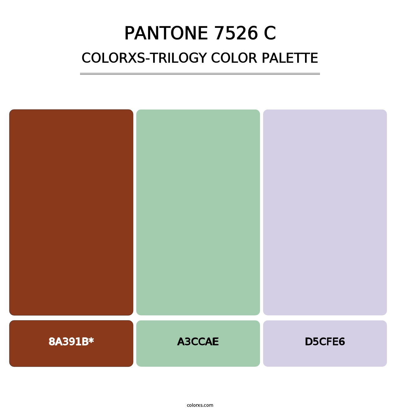 PANTONE 7526 C - Colorxs Trilogy Palette