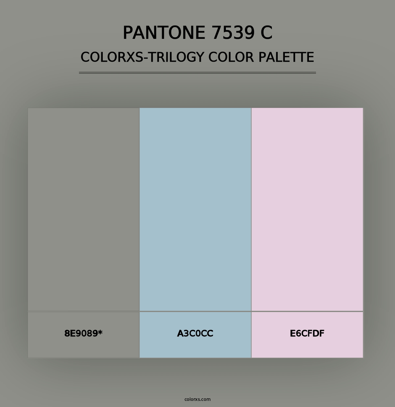 PANTONE 7539 C - Colorxs Trilogy Palette