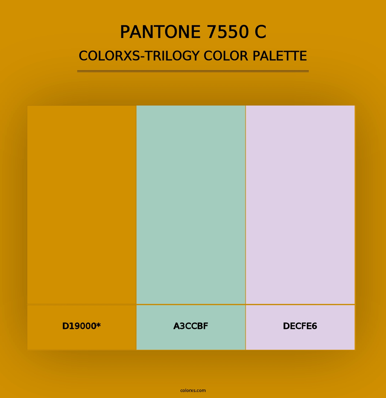 PANTONE 7550 C - Colorxs Trilogy Palette