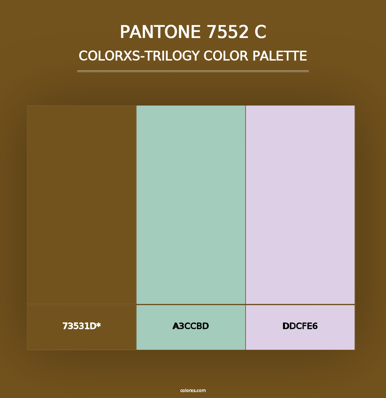 PANTONE 7552 C - Colorxs Trilogy Palette