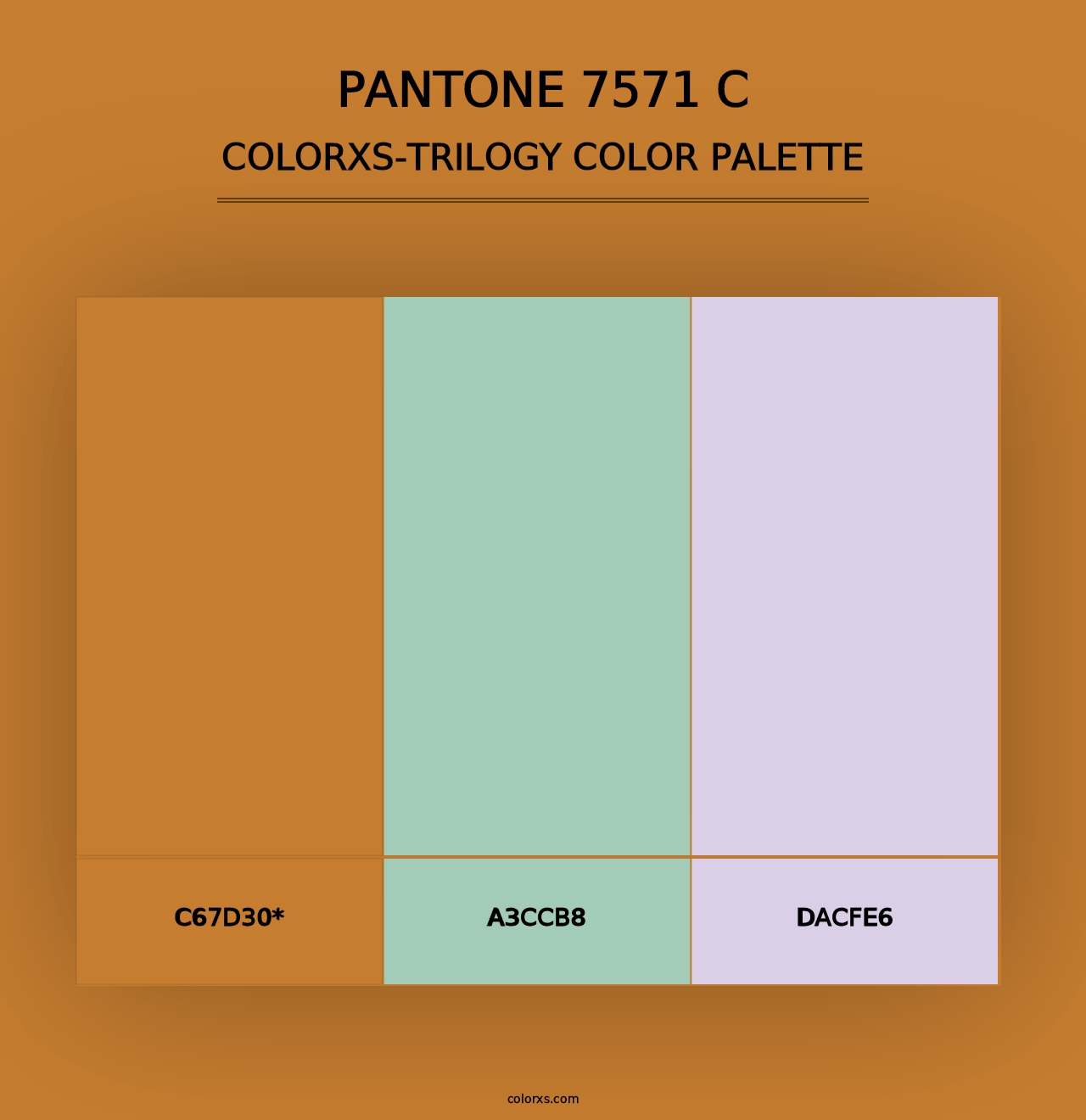 PANTONE 7571 C - Colorxs Trilogy Palette