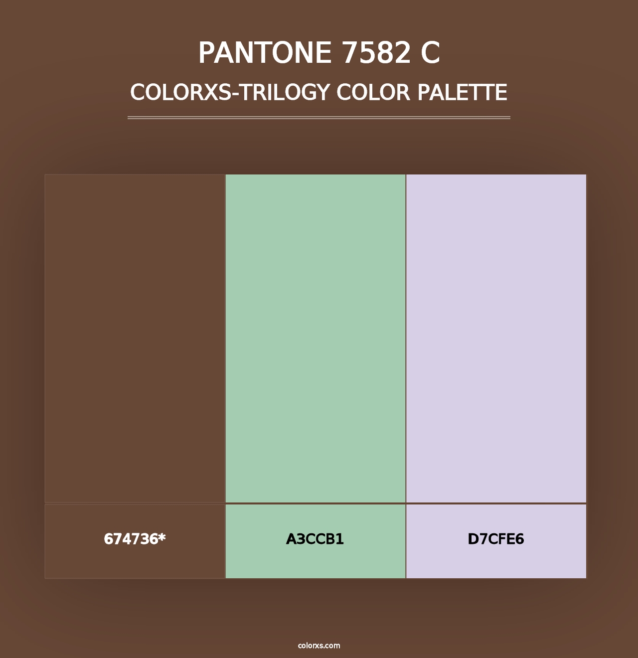 PANTONE 7582 C - Colorxs Trilogy Palette