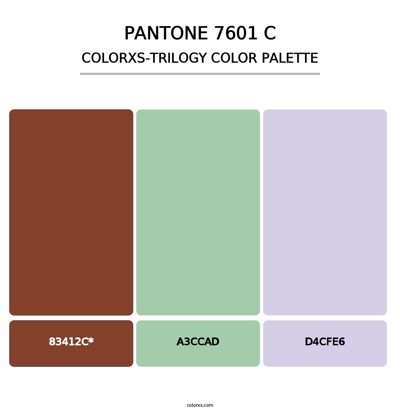 PANTONE 7601 C - Colorxs Trilogy Palette