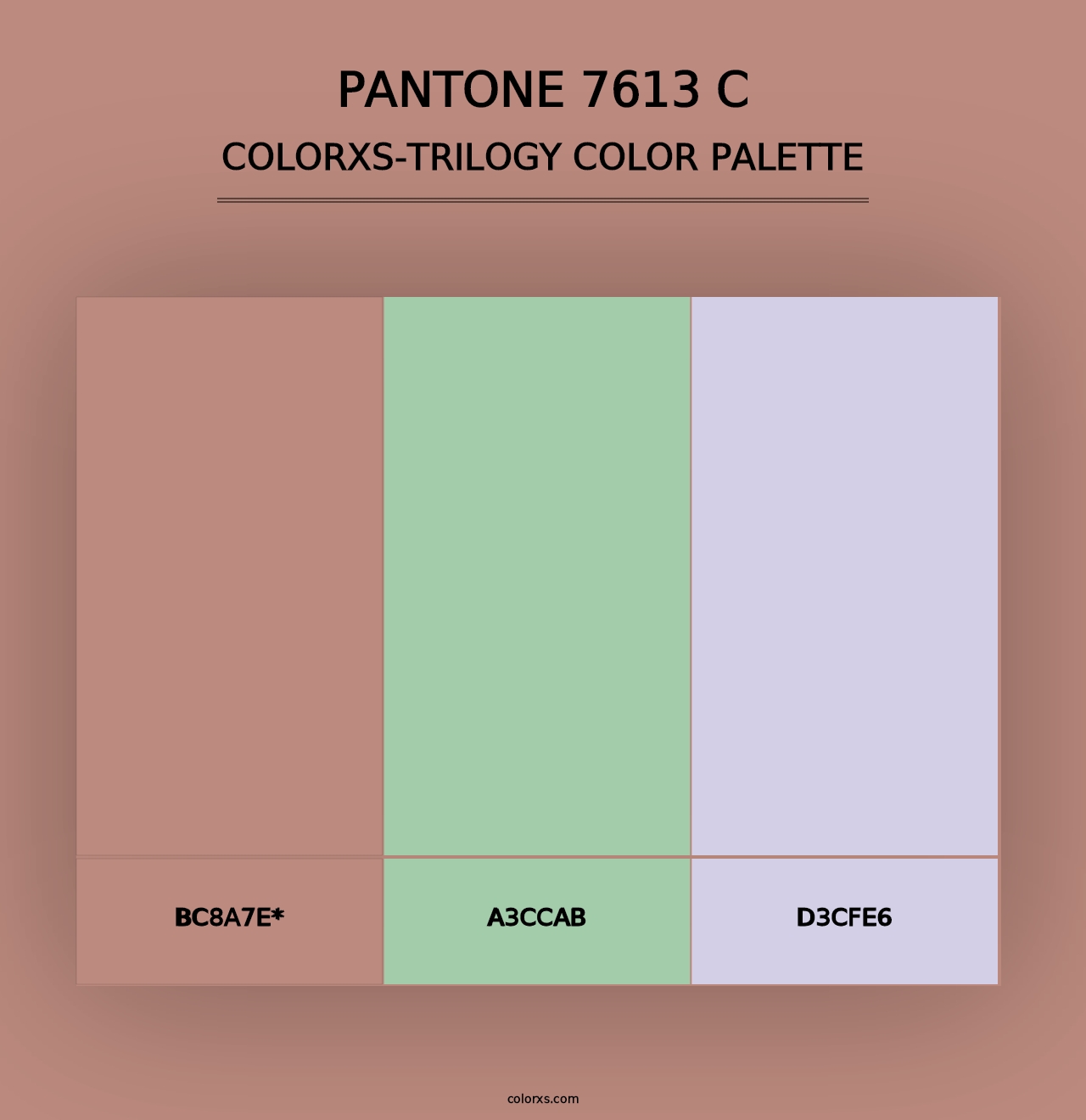 PANTONE 7613 C - Colorxs Trilogy Palette