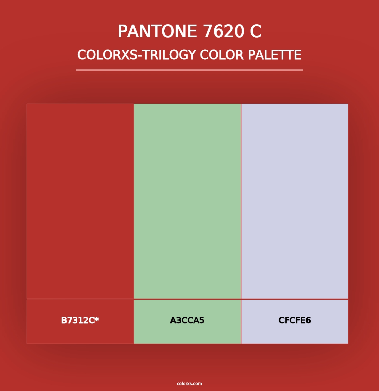 PANTONE 7620 C - Colorxs Trilogy Palette