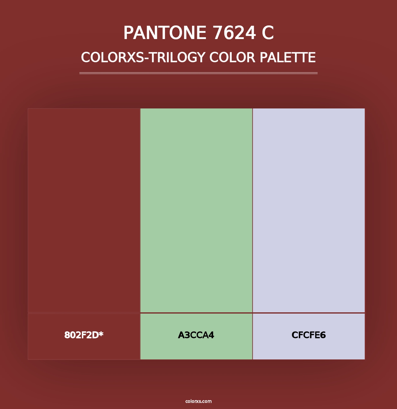 PANTONE 7624 C - Colorxs Trilogy Palette