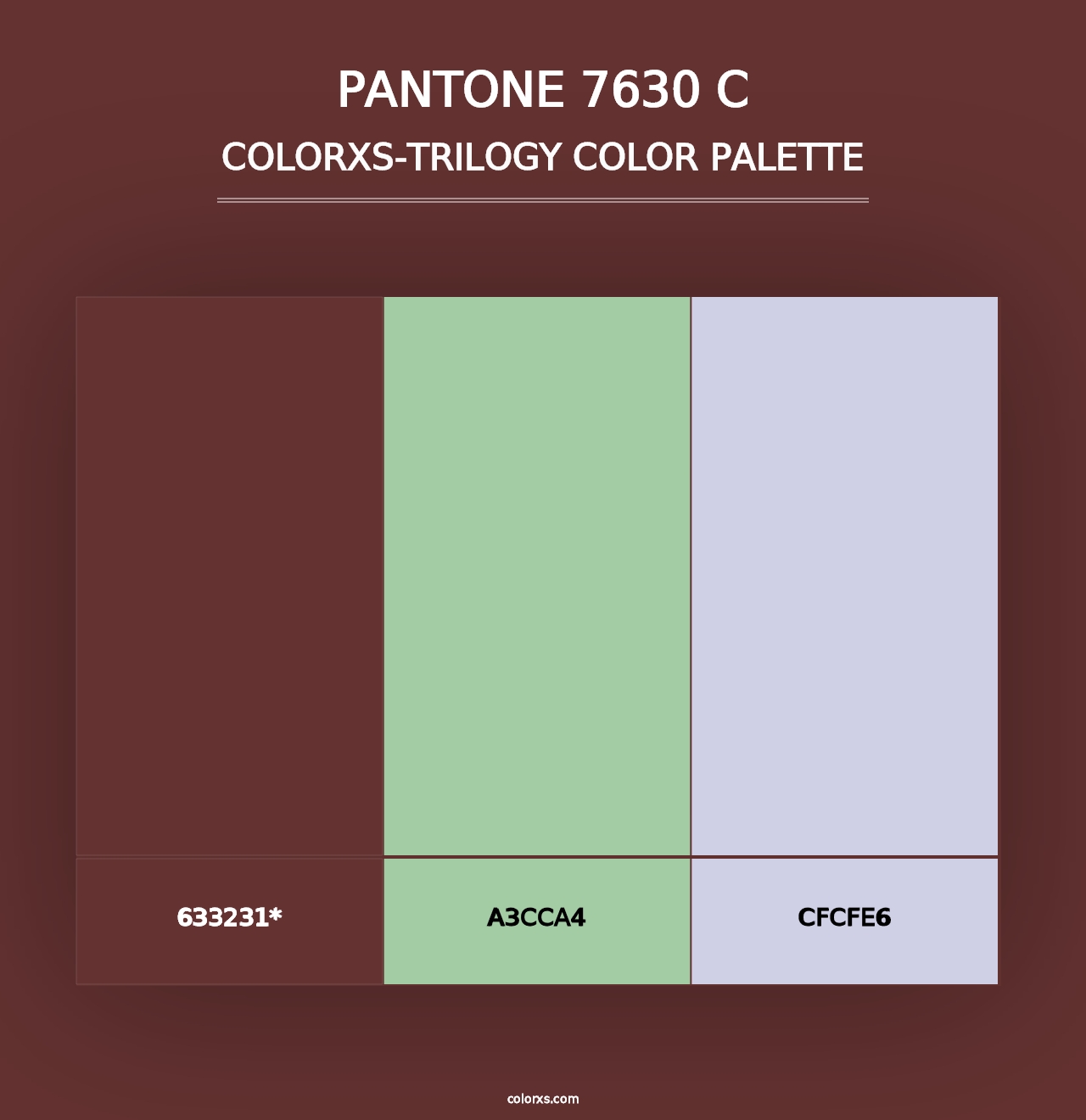 PANTONE 7630 C - Colorxs Trilogy Palette