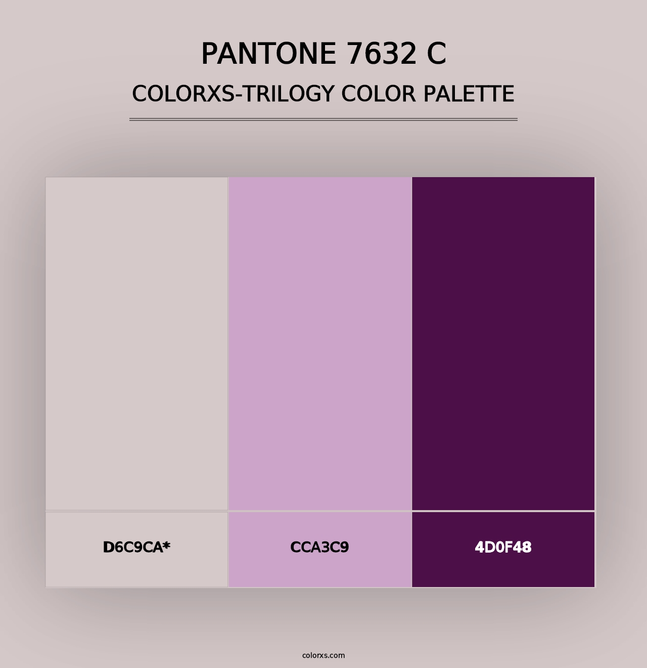 PANTONE 7632 C - Colorxs Trilogy Palette