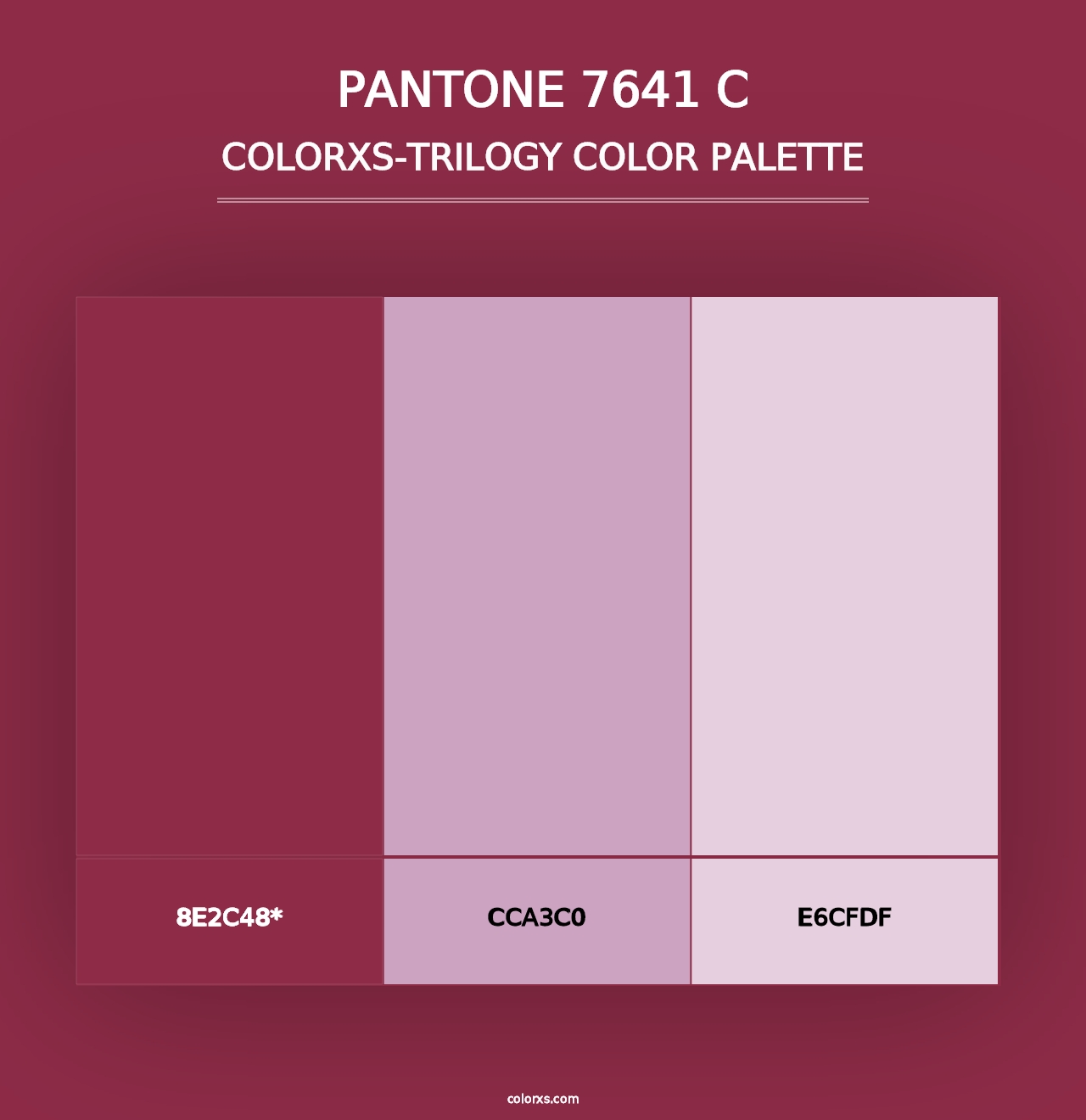 PANTONE 7641 C - Colorxs Trilogy Palette