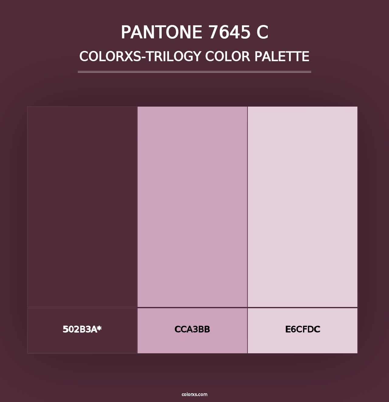 PANTONE 7645 C - Colorxs Trilogy Palette