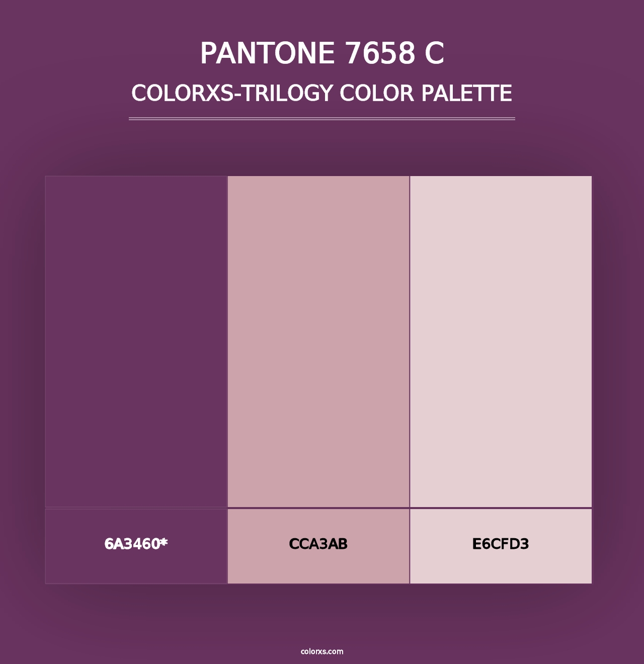 PANTONE 7658 C - Colorxs Trilogy Palette