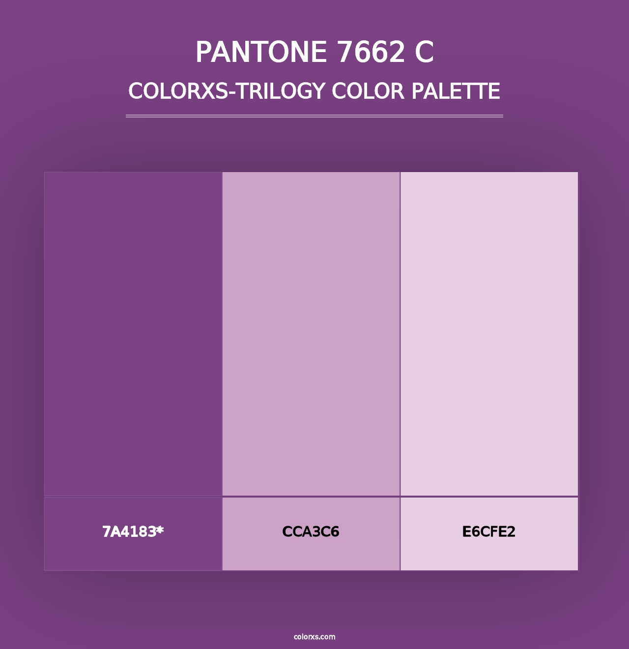 PANTONE 7662 C - Colorxs Trilogy Palette