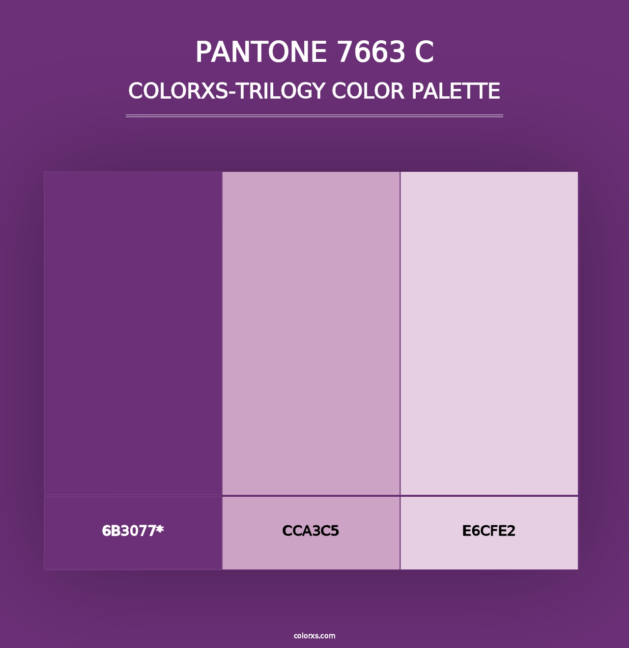 PANTONE 7663 C - Colorxs Trilogy Palette