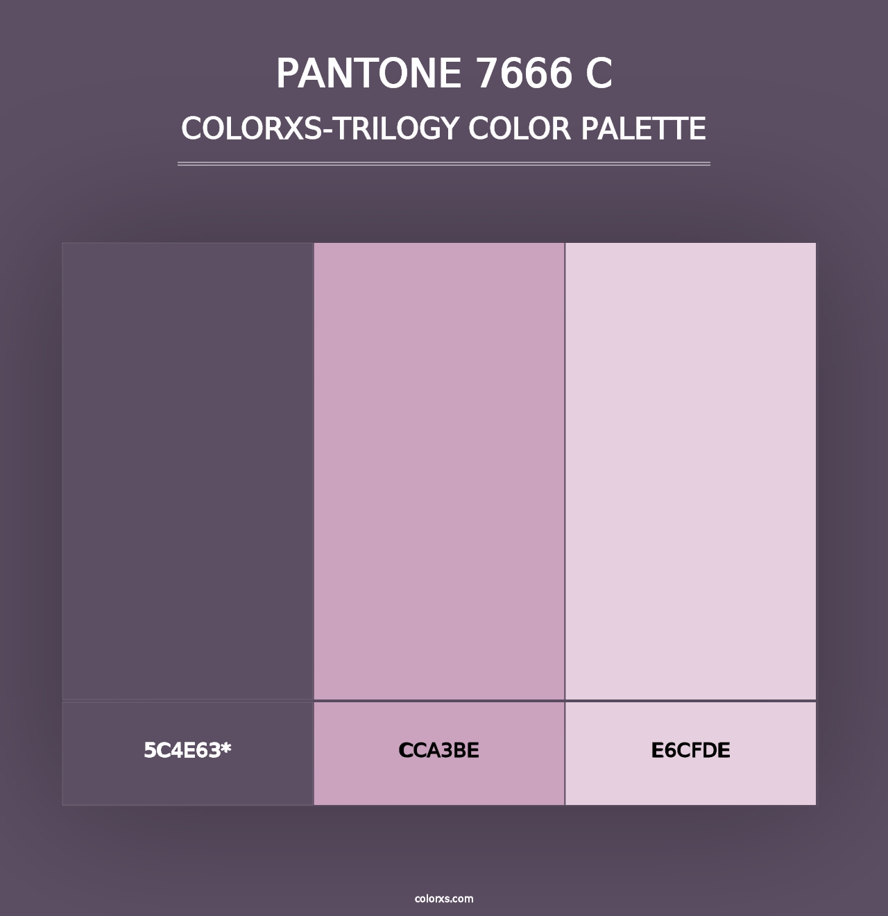 PANTONE 7666 C - Colorxs Trilogy Palette