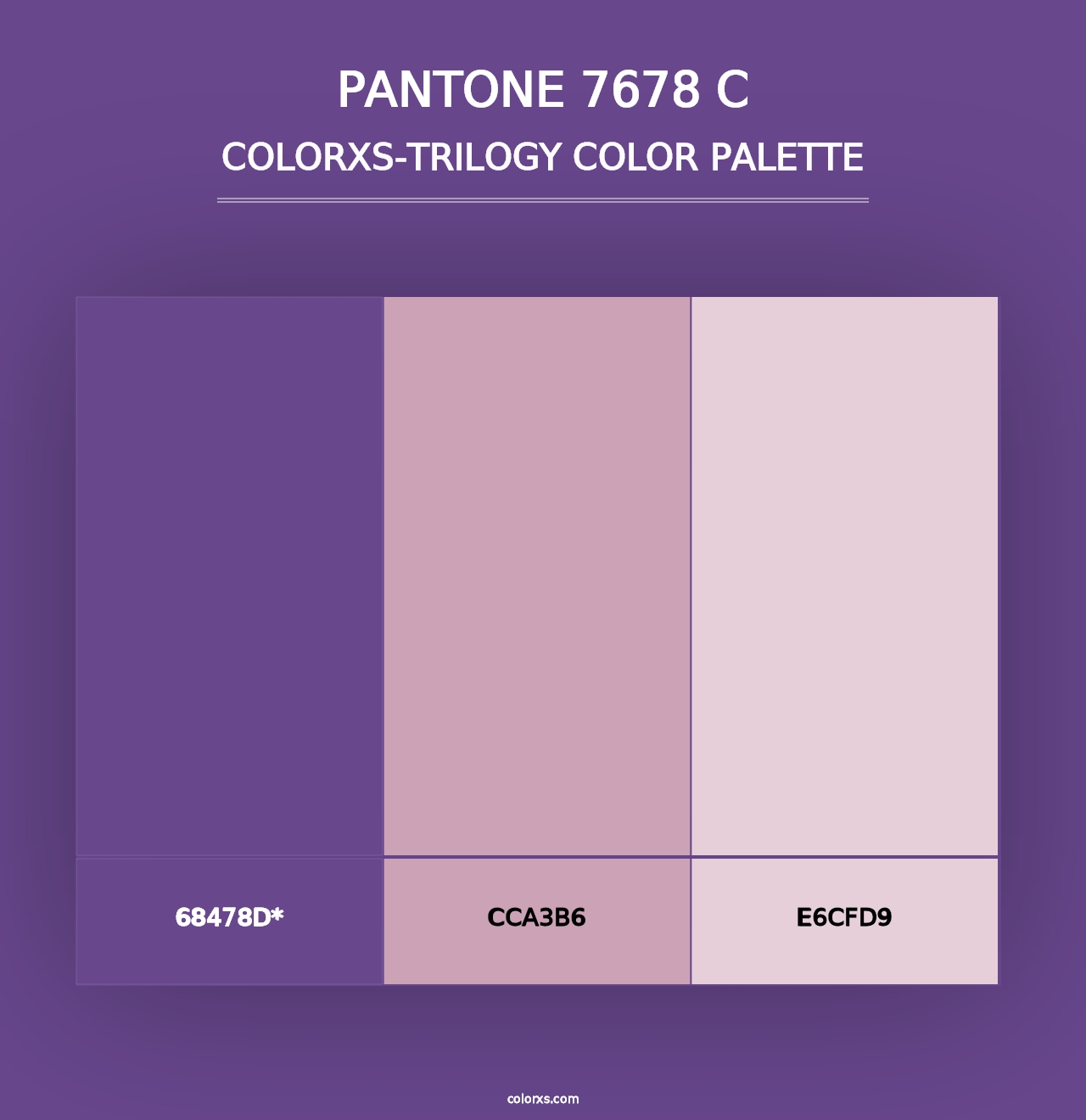 PANTONE 7678 C - Colorxs Trilogy Palette