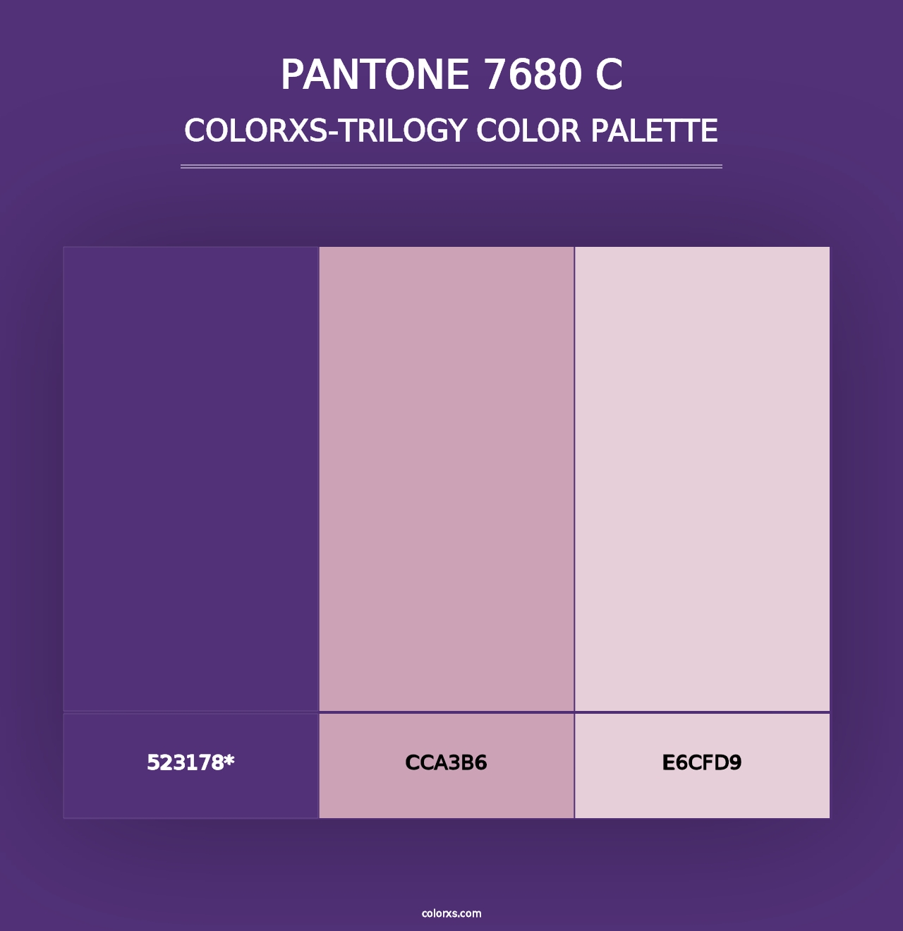 PANTONE 7680 C - Colorxs Trilogy Palette