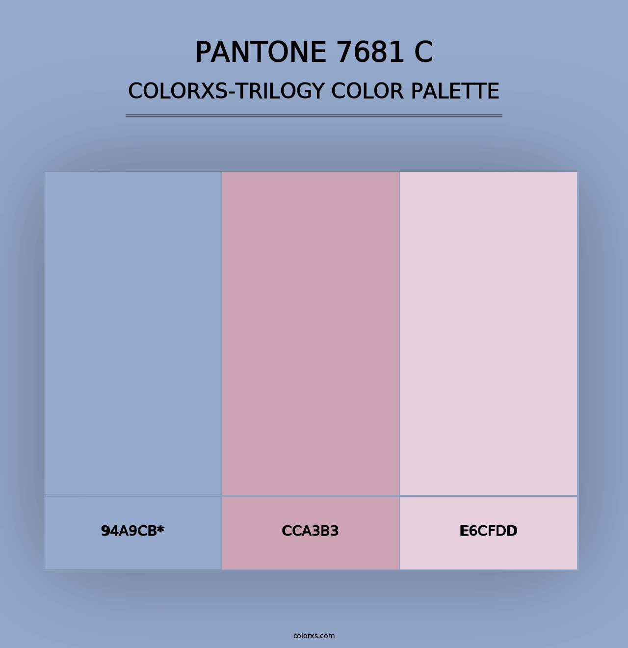 PANTONE 7681 C - Colorxs Trilogy Palette