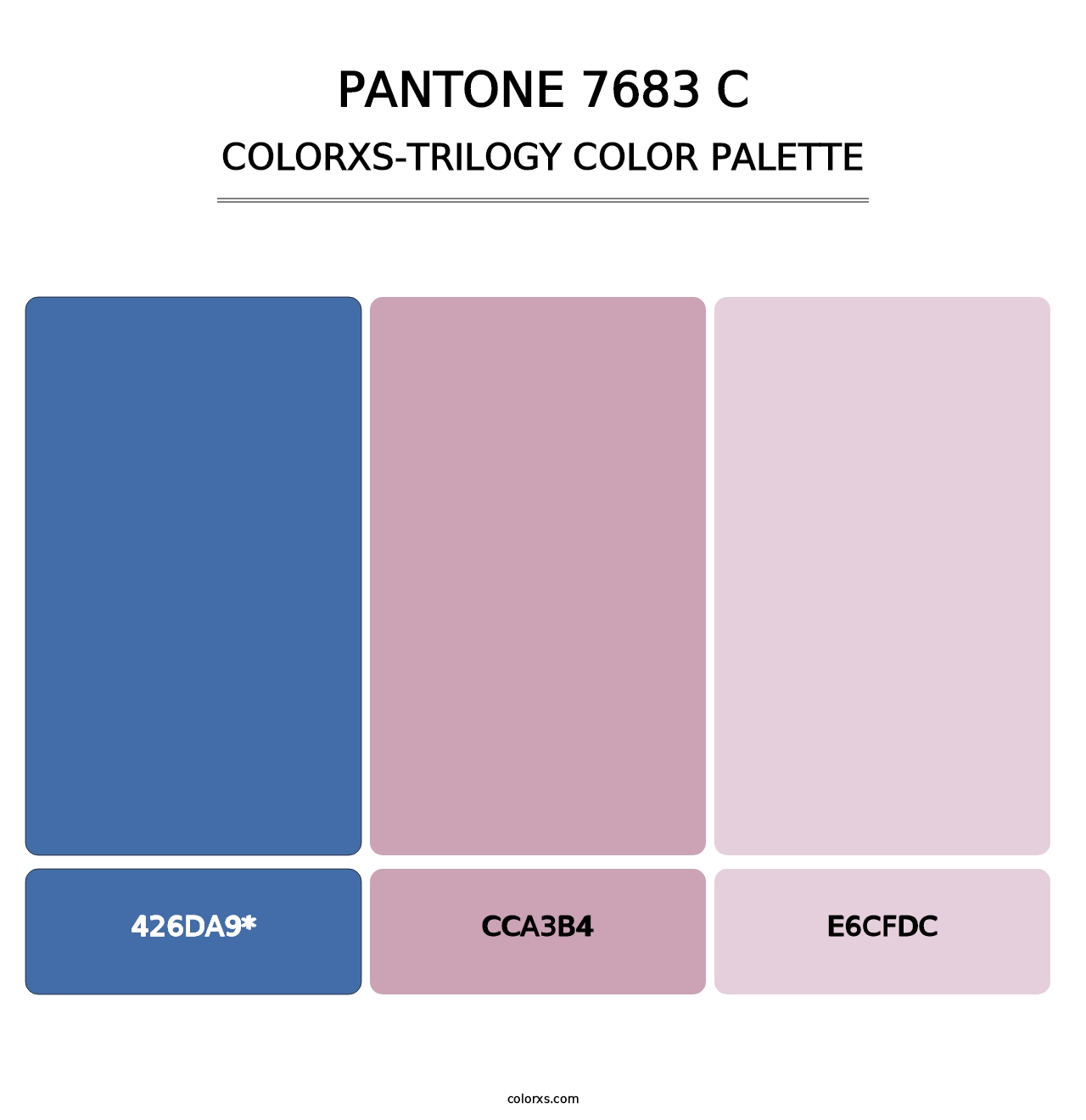 PANTONE 7683 C - Colorxs Trilogy Palette