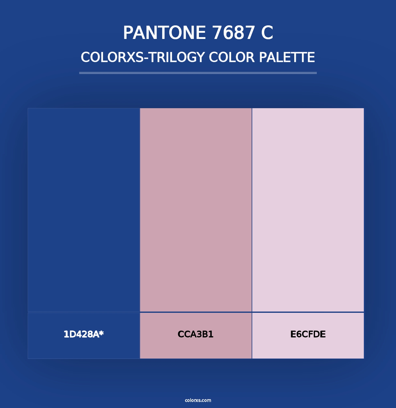 PANTONE 7687 C - Colorxs Trilogy Palette