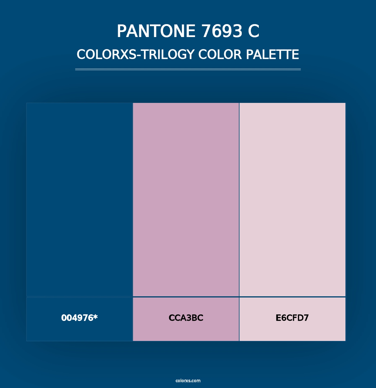 PANTONE 7693 C - Colorxs Trilogy Palette