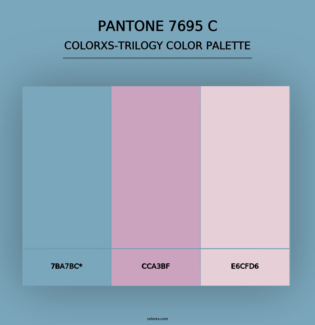 PANTONE 7695 C - Colorxs Trilogy Palette