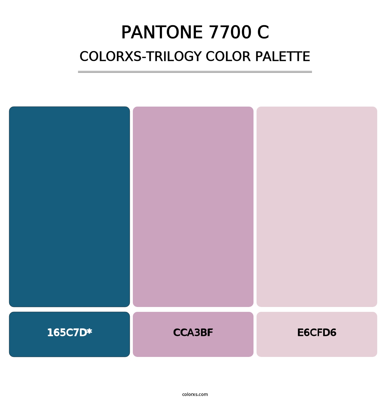 PANTONE 7700 C - Colorxs Trilogy Palette